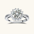 Stellar Halo Moissanite Ring