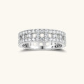 Stellar Row Moissanite Ring