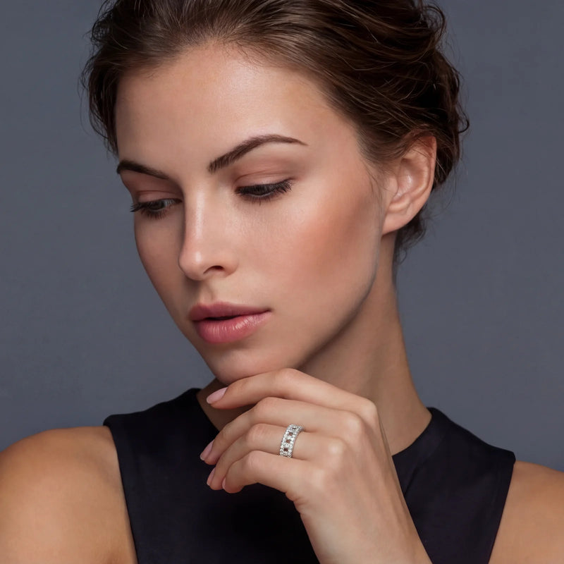 Trellis Moissanite Ring