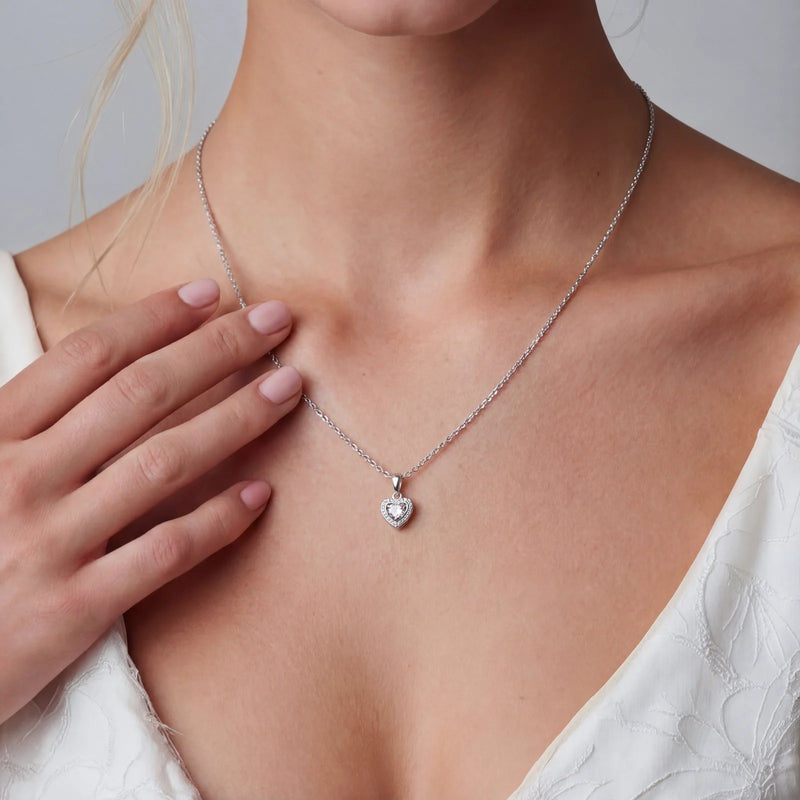 Beloved Heart Moissanite Necklace