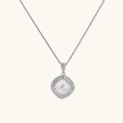Halo Pearl Statement Necklace