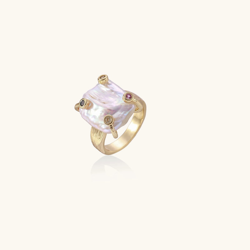 Baroque Pearl Statement Ring