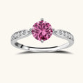 Pink Dreams Moissanite Ring