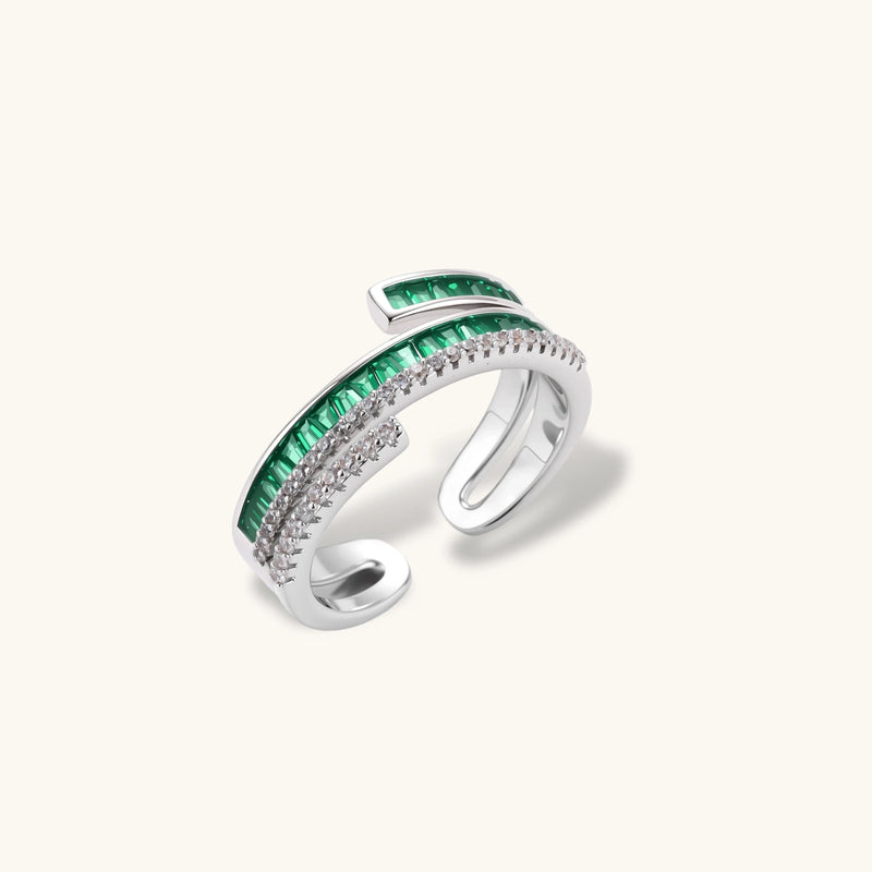 Emerald Layers Ring
