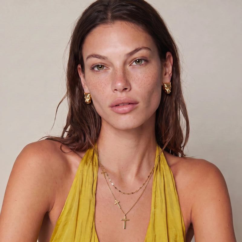 Trinity Cross Necklace Set